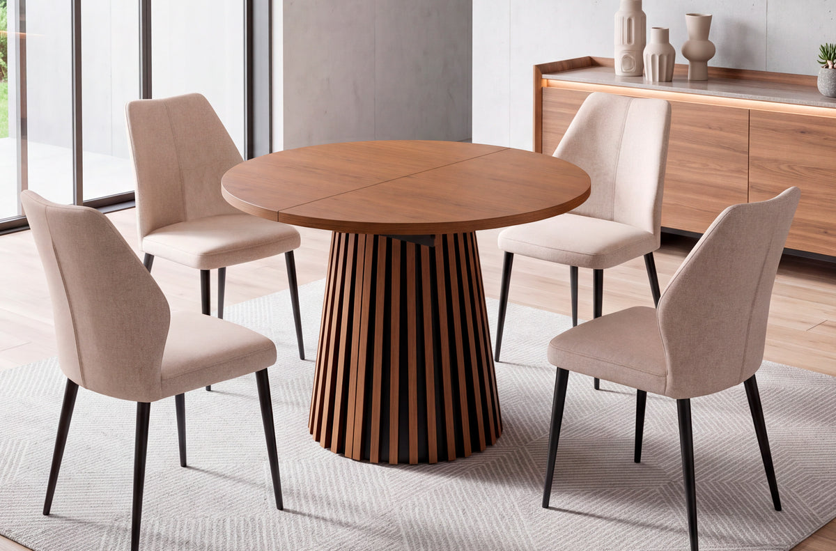 Mesa Comedor Extensible Brandon 100 - 180 cm Nogal