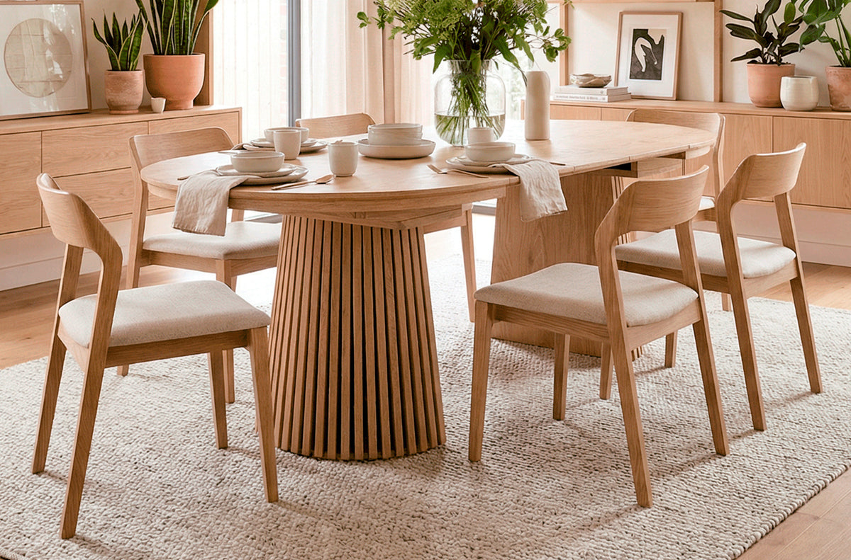 Mesa Comedor Extensible Ryan 120 - 155 - 190 x 110 cm Oak