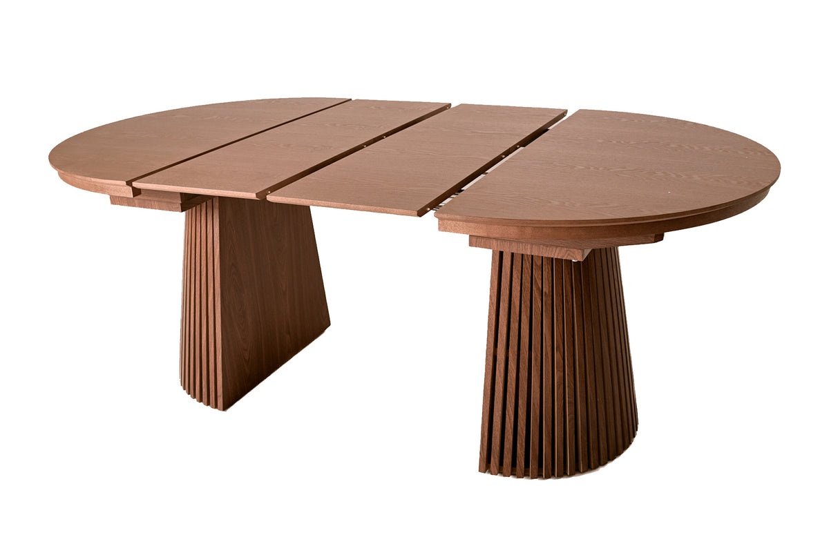 Mesa Comedor Extensible Redford 120 - 155 - 190 x 110 cm Nogal