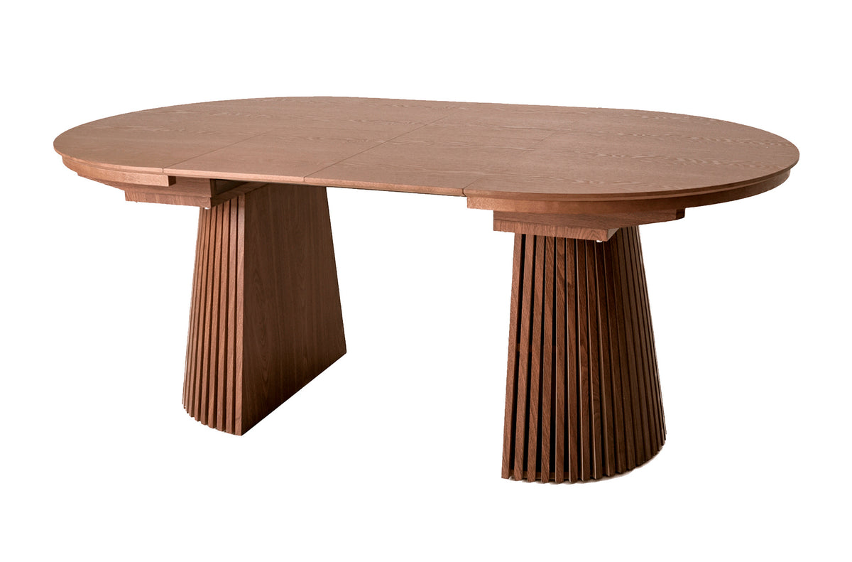 Mesa Comedor Extensible Redford 120 - 155 - 190 x 110 cm Nogal