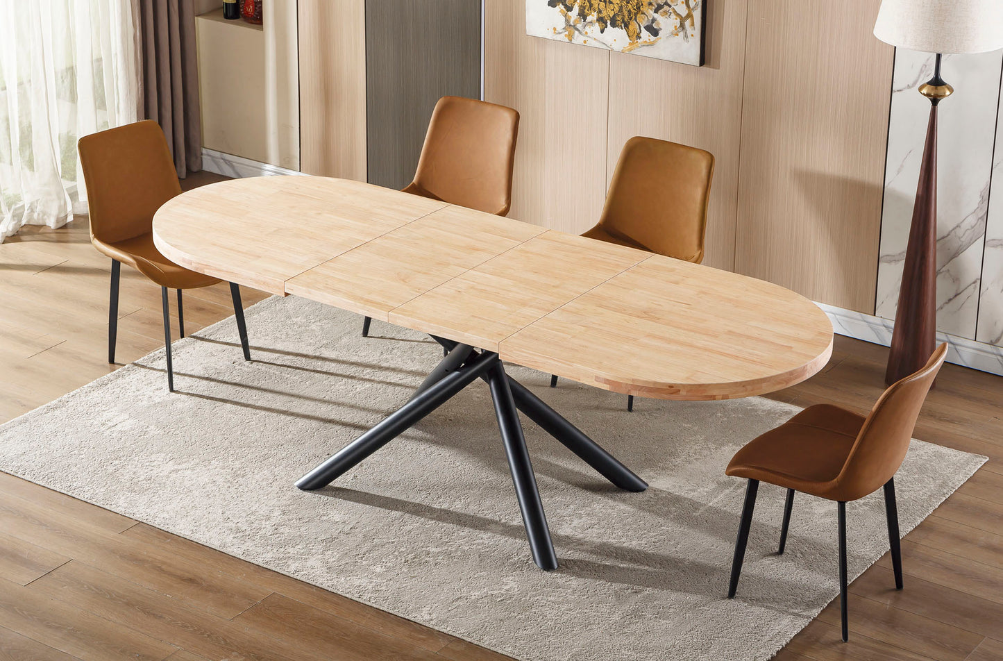 MESA COMEDOR EXTENSIBLE SENDA 160 - 200 -240 CM NORDISH / NEGRO