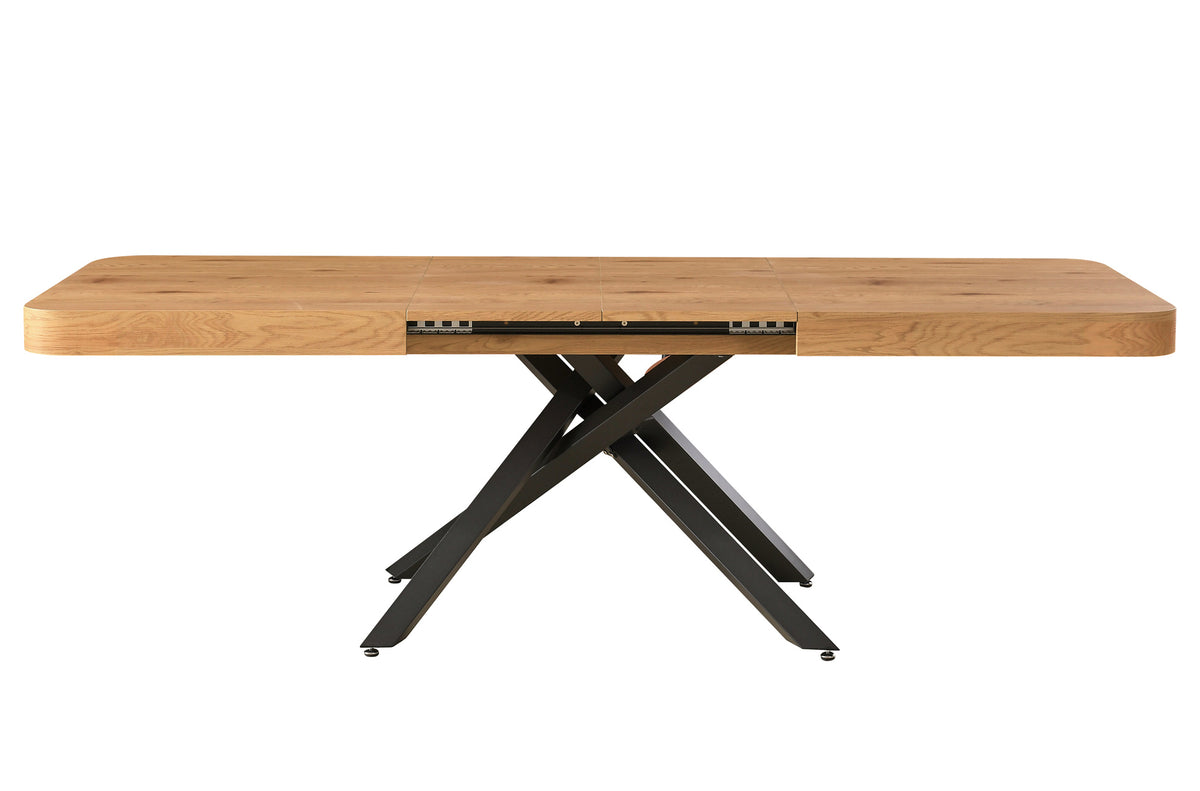 Mesa Comedor Extensible Dune 160 - 200 - 240 x 90 cm Oak Trend / Negro