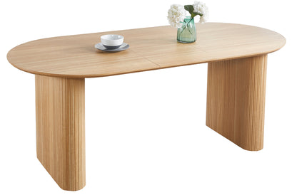 MESA COMEDOR OVAL EXTENSIBLE 150 - 190 - 230 CM PIETRA OAK.