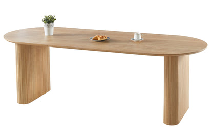 MESA COMEDOR OVAL EXTENSIBLE 150 - 190 - 230 CM PIETRA OAK.