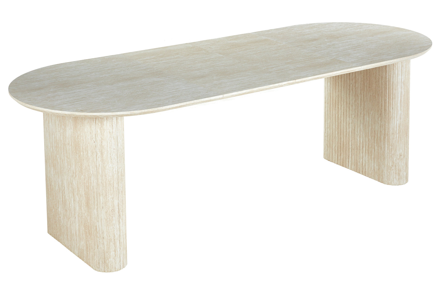 MESA COMEDOR CAPRI EXTENSIBLE 150/190/230 CM PIETRA TRAVERTINO