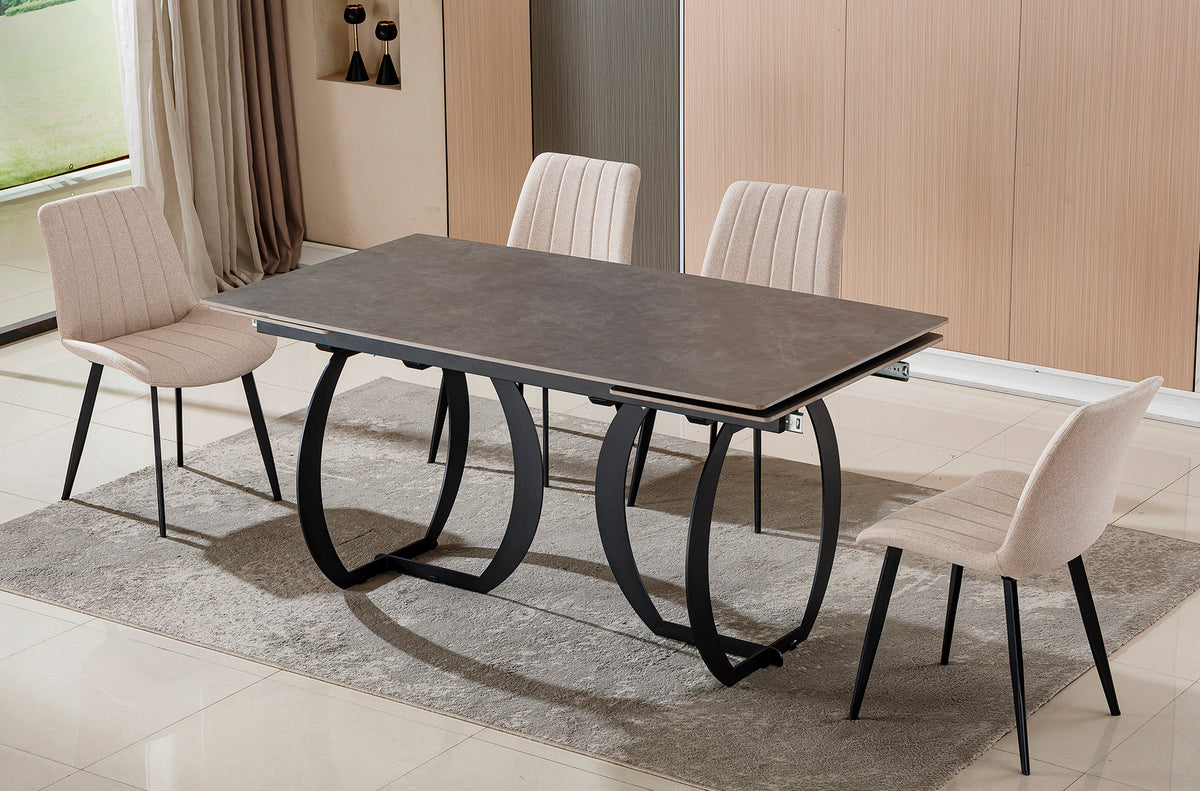 Mesa Comedor Extensible 160 - 240 cm Venezia Gres Gris