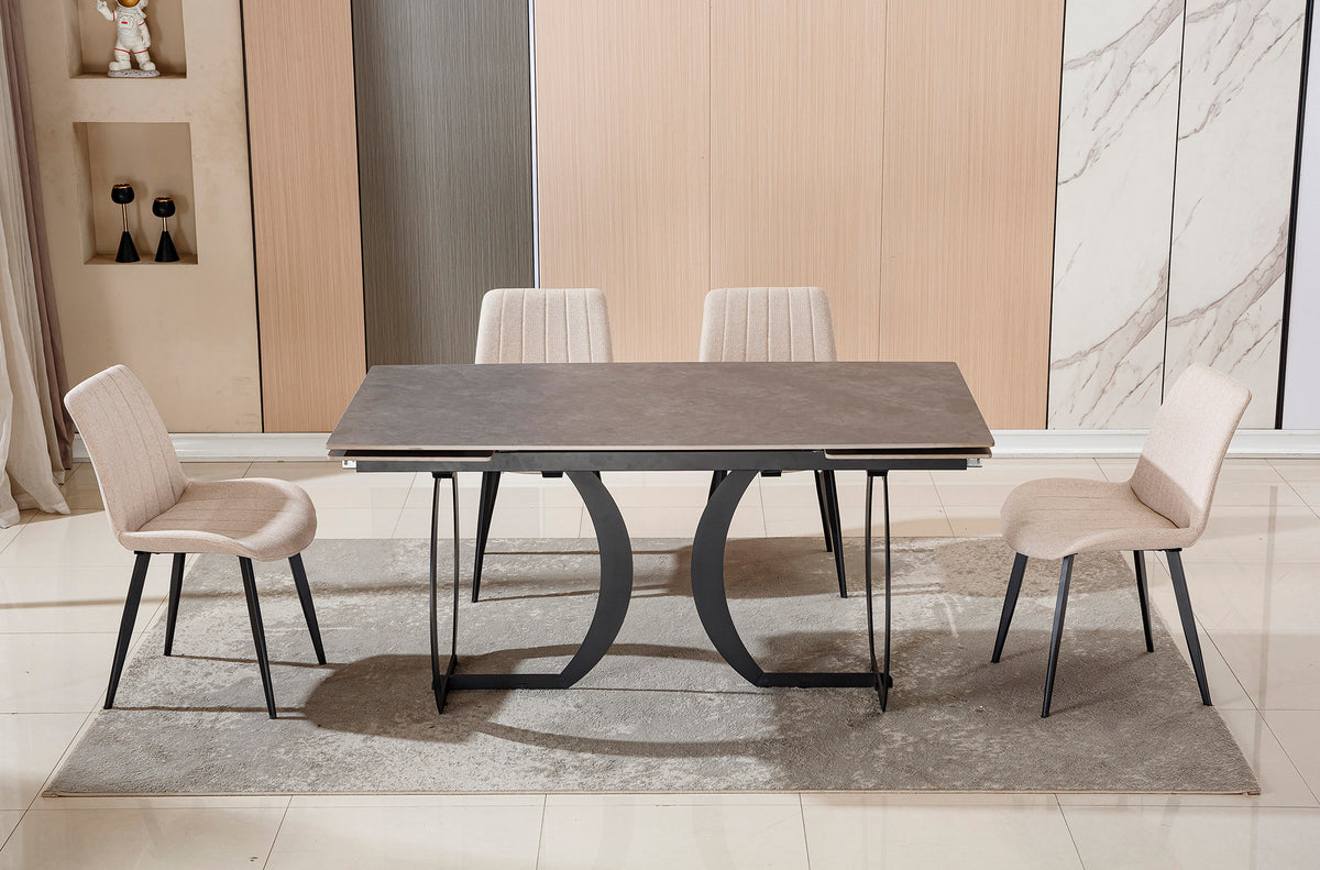 Mesa Comedor Extensible 160 - 240 cm Venezia Gres Gris