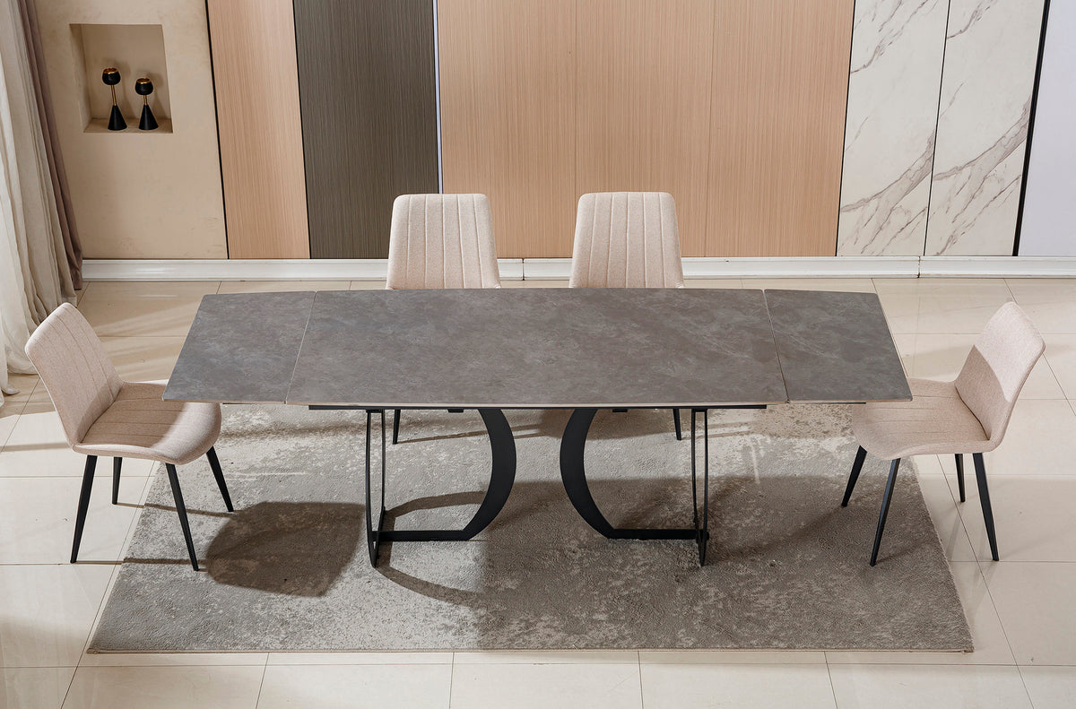 Mesa Comedor Extensible 160 - 240 cm Venezia Gres Gris