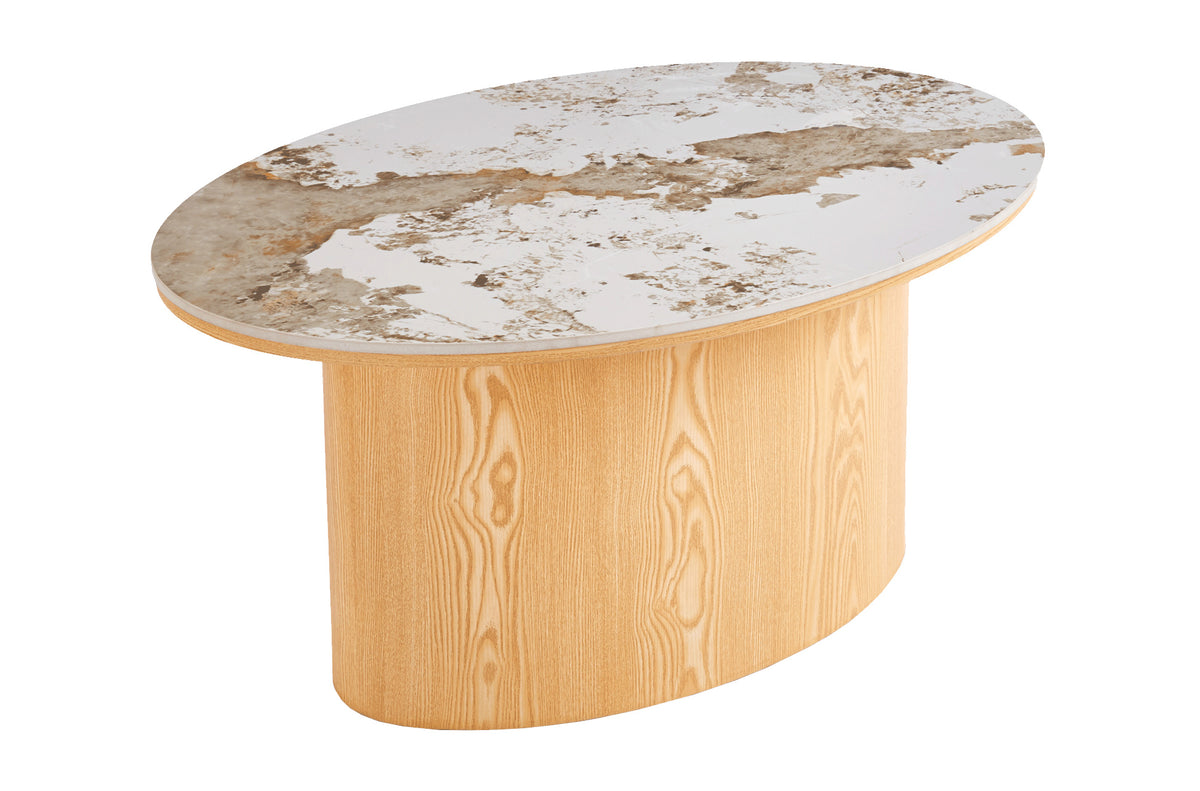 Conjunto Mesas Centro Ashley Oak / Ceramic