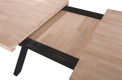 MESA COMEDOR EXTENSIBLE NUEVA YORK 140/180/220 x 90 CM  ROBLE NORDISH / NEGRO