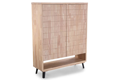 CONSOLA ALTA INFINITY 120 x 40 CM ROBLE NORDISH / NEGRO
