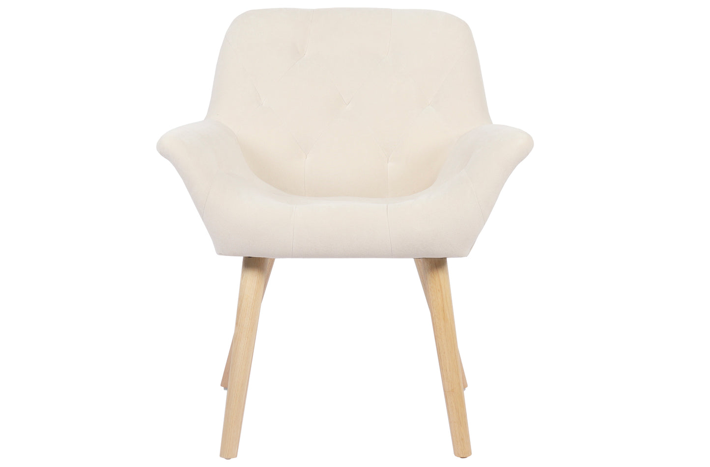 SILLA COMEDOR NATURE MICROFIBRA CREMA (Pack 2 unidades)