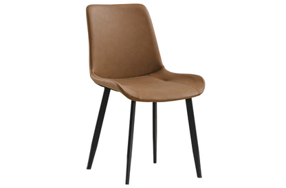SILLA LIS CUIR MARRON (Pack 2 unidades)