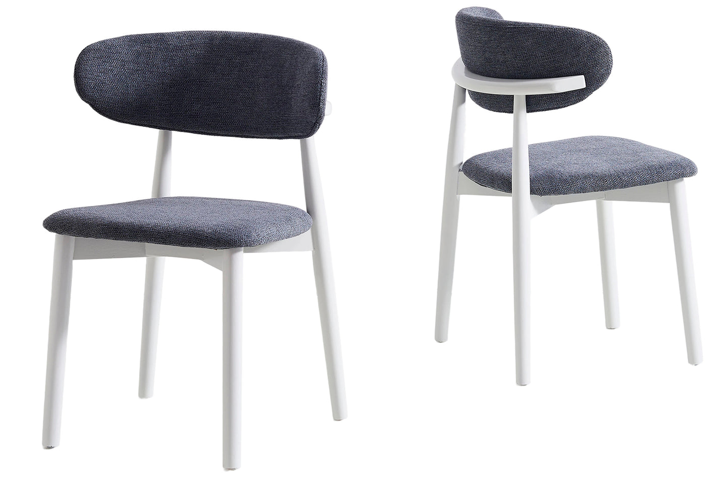 Silla comedor Vera gris/blanco (Pack 2 unidades)