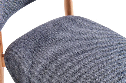 Silla comedor Vera gris/nature (Pack 2 unidades)