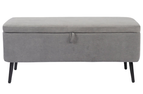 BAUL TAPIZADO MAISON 110 x 40 CM MICROFIBRA GRIS