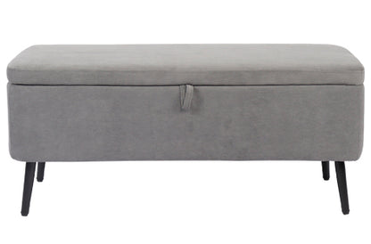 BAUL TAPIZADO MAISON 110 x 40 CM MICROFIBRA GRIS