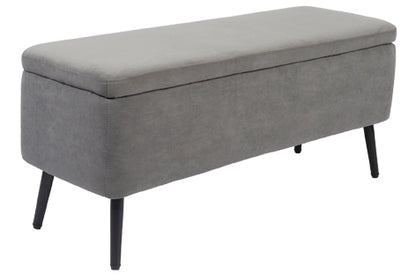 BAUL TAPIZADO MAISON 110 x 40 CM MICROFIBRA GRIS
