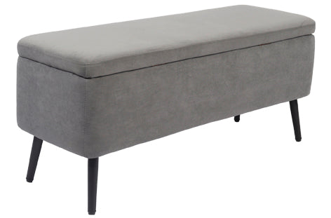BAUL TAPIZADO MAISON 110 x 40 CM MICROFIBRA GRIS