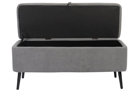 BAUL TAPIZADO MAISON 110 x 40 CM MICROFIBRA GRIS