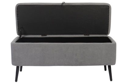 BAUL TAPIZADO MAISON 110 x 40 CM MICROFIBRA GRIS