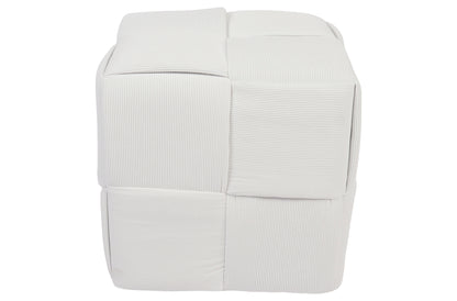 PUFF 45 X 45 CM CORDUROY NATA