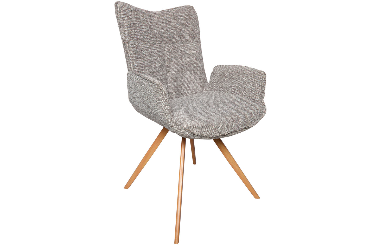 SILLA COMEDOR MIREIA TEJIDO GRIS (Pack 2 unidades)