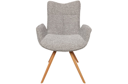 SILLA COMEDOR MIREIA TEJIDO GRIS (Pack 2 unidades)