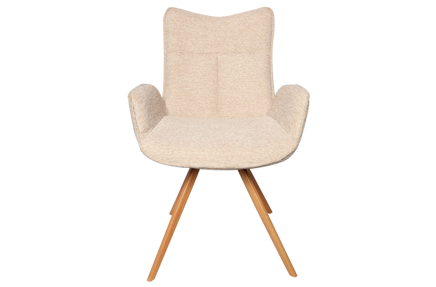 SILLA COMEDOR MIREIA TEJIDO BEIGE (Pack 2 unidades)