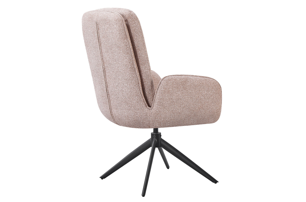 Silla Comedor Giratoria Feel Tejido Leo Beige
