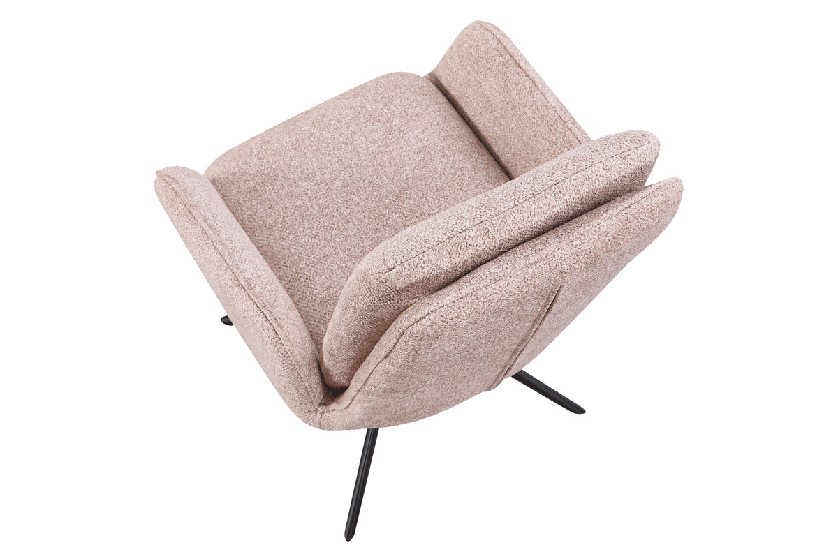 Silla Comedor Giratoria Feel Tejido Leo Beige