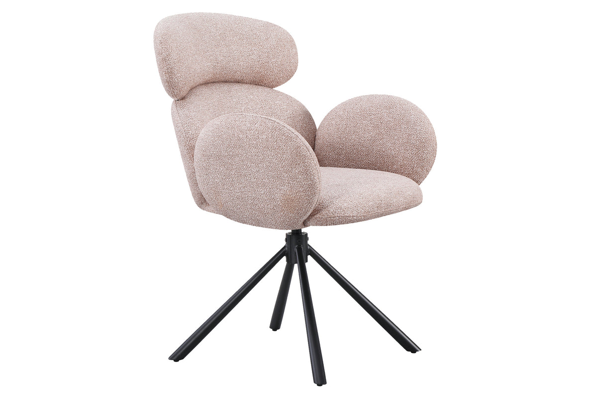 Silla Comedor Giratoria Love Tejido Gris