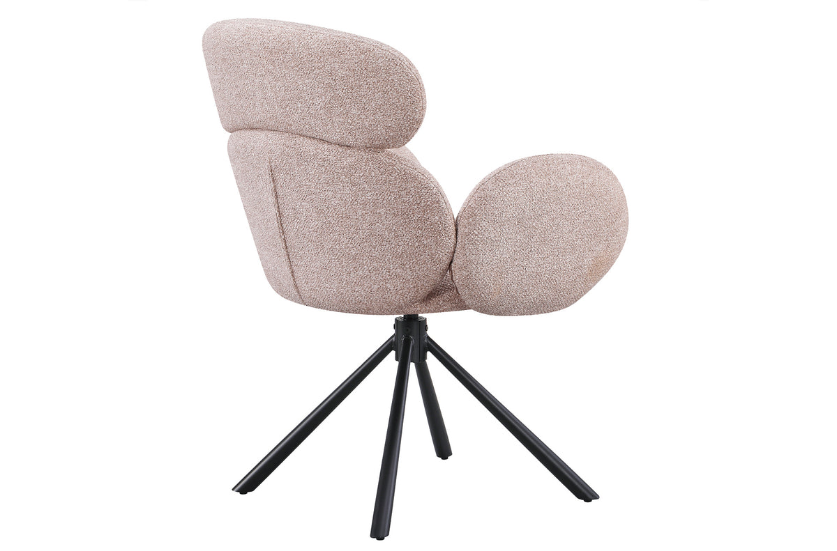 Silla Comedor Giratoria Love Tejido Gris