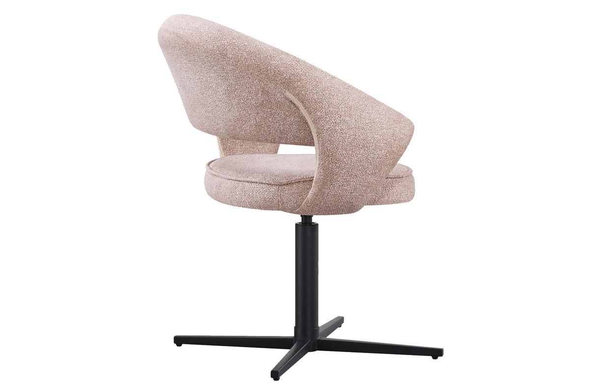 Silla de Comedor Giratoria Stuttgart Tejido Leo Beige