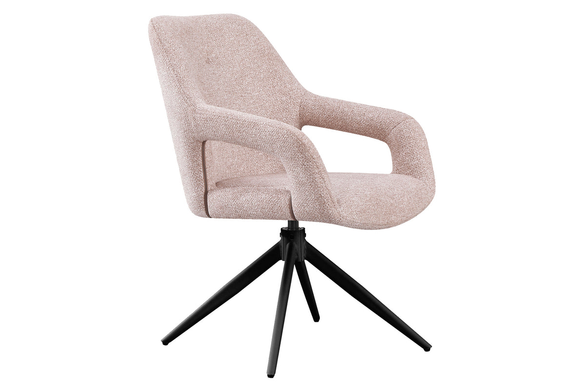 Silla Comedor Giratoria Opera Tejido Beige
