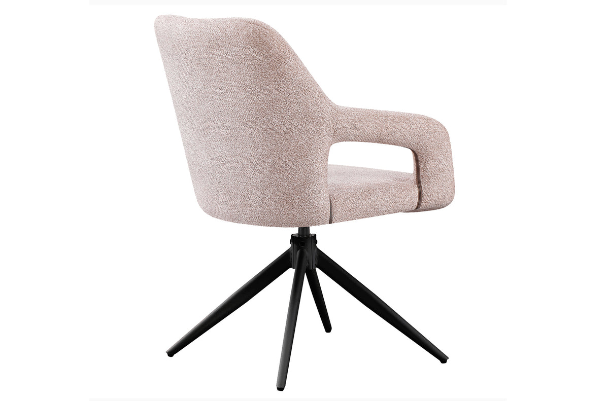 Silla Comedor Giratoria Opera Tejido Beige