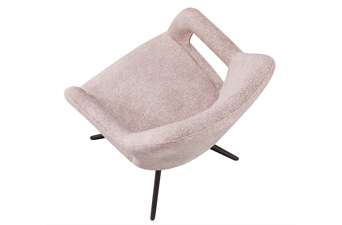 Silla Comedor Giratoria Opera Tejido Beige