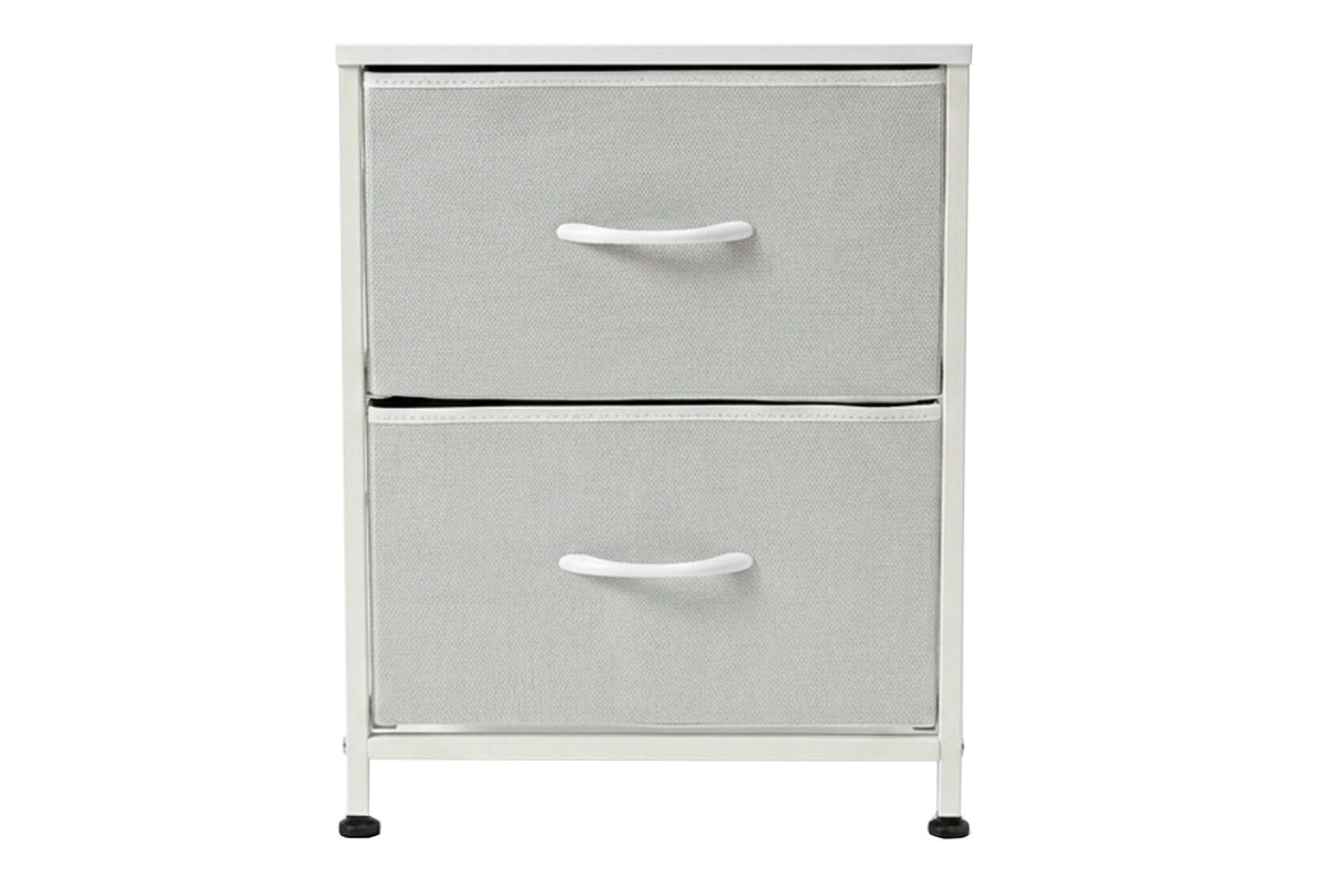 Mesilla Metálica 2 Cubos 40 x 30 cm Blanco
