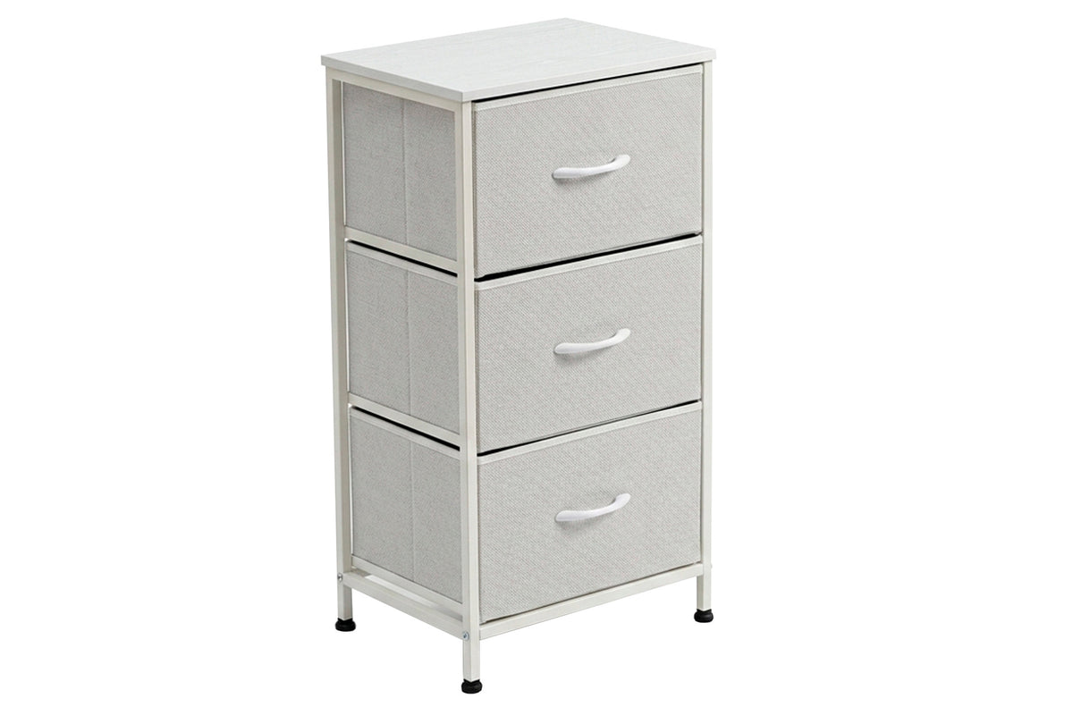 Organizador Metalico 3 Cubos 40 x 30 cm Blanco