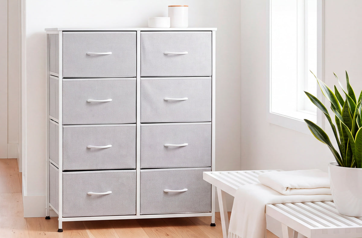 Estanteria Metalica 8 Cubos 80 x 30 cm Blanco