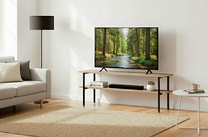 MESA AUXILIAR / TV DECK 120 x 30 CM OAK / NEGRO