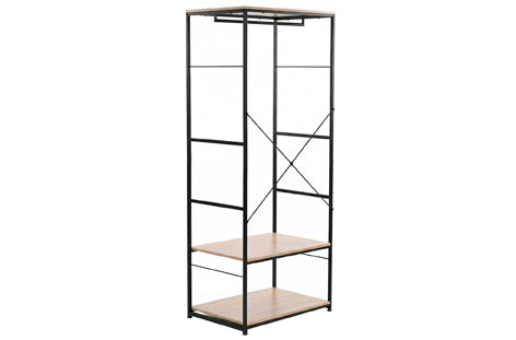 ARMARIO ABIERTO OPEN DECK 75 X 180 CM OAK / NEGRO