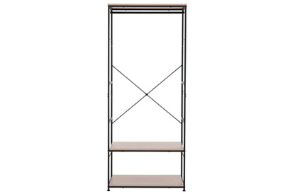 ARMARIO ABIERTO OPEN DECK 75 X 180 CM OAK / NEGRO