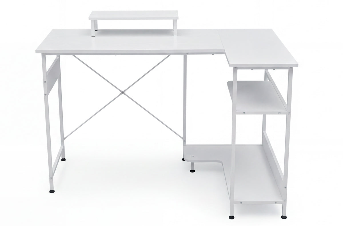 Mesa Estudio Multirack 120 x 50 - 80 cm Blanco