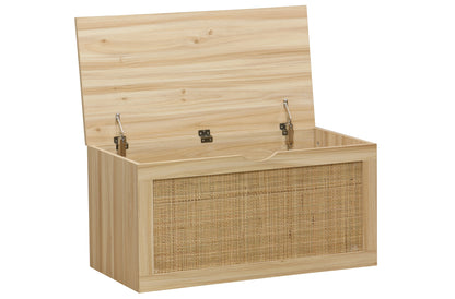 BAUL DECOR 80 x 40 CM PINO / RATTAN