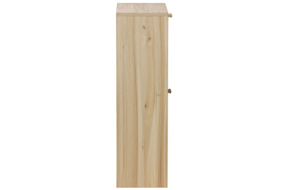 ZAPATERO DECOR 60 x 24 CM PINO / RATTAN