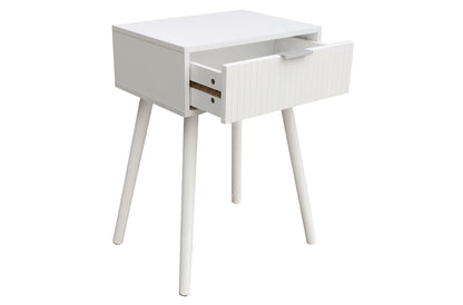 MESILLA DE NOCHE 40 x 30 CM FREYA BLANCO.