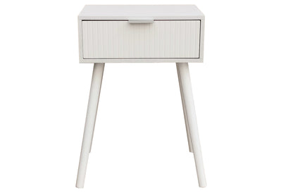 MESILLA DE NOCHE 40 x 30 CM FREYA BLANCO.
