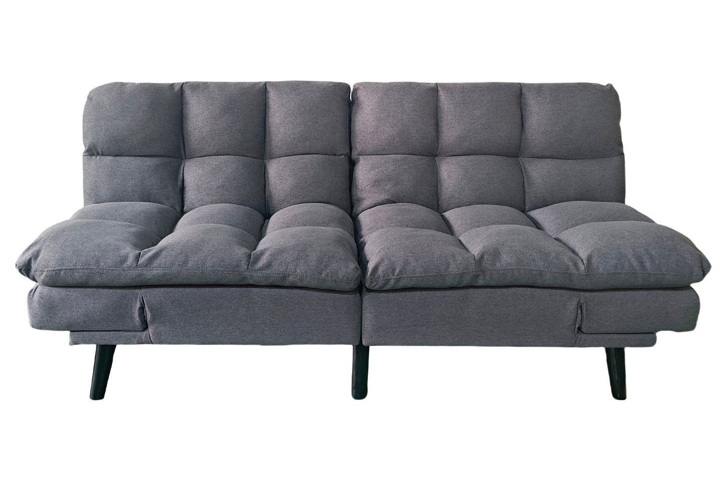 PACK x4 - SILLA COMEDOR HERMES TEJIDO GRIS / OAK