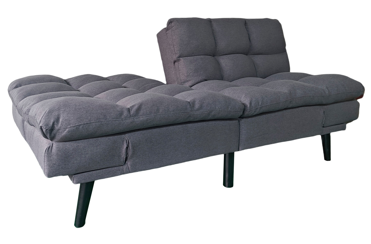 PACK x4 - SILLA COMEDOR HERMES TEJIDO GRIS / OAK
